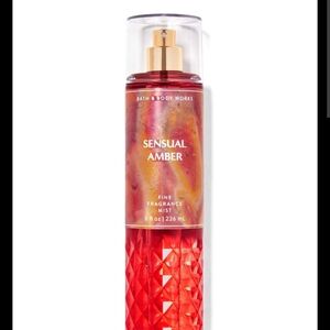 Bath & Body Works Sensual Amber Body Mist - Red & Gold